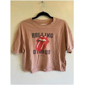 American Eagle Rolling Stones Crop Top Size M